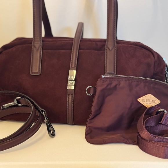 MZ Wallace Astor Satchel Wine Nubuck - Picture 4 of 11